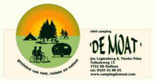 Logo minicamping De Moat in Dalfsen, boerencamping in Overijssel